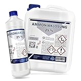 Ammoniak-Lösung 25% | 5 L, inkl. Dosierrechner für jede Konzentration  25%