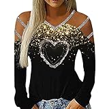 Damen Bluse Shirt Sexy Elegant Einfarbig Glitzer Mesh Slim Fit Shirts Winter Oversized y2k top Crop Streetwear Damen T S