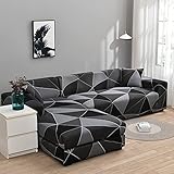 YIHANGG Sofabezug L Form,Sofa überzug Ecksofa Bezug Für 1/2/3/4 Sitzer Sofa Überzug Elastische Stretch Anti Rutsch Sofahusse,Wohnzimmer Couchschoner,überwurf Ecksofa,Sofa Lehnenschutz C