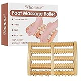 Fußmassageroller, Fußroller Holz, Fußmassagegerät, Fußmassage, für Krämpfen, Ödeme, Plantarfasziitis, Fuß Schmerzlinderung, Stressabbau, Fußmassage perfekt für Zuhause & Bü