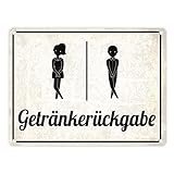 trendaffe - Das Getränkerückgabe Blechschild in 15x20