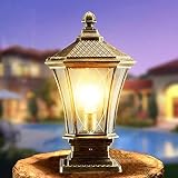 SCZWP8 Europäische Retro-Wand-Laternenpfosten-Scheinwerfer-Wand-Scheinwerfer-im Freien wasserdichte Torpfosten-Lampe verwendet für Landhaus-Zaun-Stehlampe-im Freienhof-Tür-Lampe Hof-Tür-Lamp