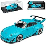 alles-meine.de GmbH Porsche 911 993 Coupe Blau RWB Rauh Welt 1993-1998 1/43 Ixo M