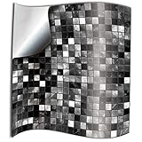 Tile Style Decals 24 stück Fliesenaufkleber für Bad und Küche Mosaik Wandfliese Aufkleber für 15x15cm Fliesen Deko Fliesenfolie für Bad u. Kü