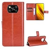mi Poco X3 Pro HülleHandyhülle Premium PU Leder Vintage Dünne Tasche Schutzhülle Brieftasche Etui für mi Poco X3 Pro Case-4
