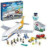 LEGO 60262 City Passagierflugzeug mit Flughafenterminal und LKW, Spielset für Kinder ab 6 J