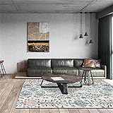 YYRAIN Moderner Minimalistischer Geometrischer Teppich Im Ethnischen Stil Zu Hause Wohnzimmer Schlafzimmer Weicher Großer Teppich Kinderzimmer Spielen Plüschmatte 160x230
