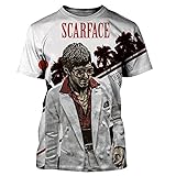 JFLY Scarface T-Shirt Film Tony Montana 3D Printed Streetwear Männer Frauen Casual Fashion O-Neck T-Shirt Übergroßes T-S