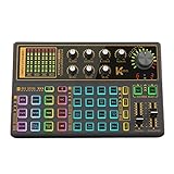 Ctzrzyt Sound Karten Mixer Externe USB Audio Sound Karte für Live üBertragungen Aufnahme Von Podcasting Musik