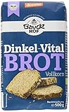 Bauckhof Dinkel-Vitalbrot Vollkorn Demeter, 6er Pack (6 x 500 g)