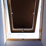 Dachfenster Rollo Dunkelgrau Thermo Sonnenschutz Verdunkelungsrollo für Velux Dachfenster UV Schutz mit Saugnäpfe ohne Bohren ohne kleb