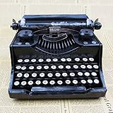 DAMAI STORE Retro alte Schreibmaschine Modell Eisen Home Decoration Metal Crafts Kreative Verzierungen Geburtstagsgeschenk 20 * 17 * 20