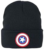 Captain america Logo Unisex Mütze schwarz one S