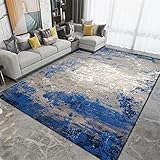 Teppich Für Balkon Wasserfest Teppich Vorraum Kinder Zimmer Blaugrauer Wohnzimmerteppich Esszimmeraccessoires Antifouling Waschbarer Teppich Teppich Modern 50X80