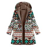 PlüSchmantel Damen Mit Kapuze Wintermantel Teddymantel Fleecejacke Teddy Lang MäDchen Schwarz Fleecemantel PlüSchjacke Herbstjacke Fleece PlüSch Mantel Herb