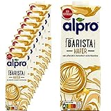 Alpro - 10er Pack Haferdrink Barista 1 Liter - Oat Hafer Drink 100 % pflanzlich zum Aufschäumen für Kaffee, Shakes und S