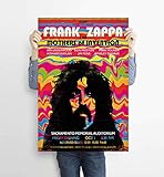 LKY Frank Zappa Poster, Jazz-Rocksängerin, Frank Zappa, Vintage-Konzertmusikposter, Druck, moderne Heimdekoration, Wanddekoration, Poster, Druck, Wandkunst, Modegeschenk, (50,8 x 76,2 cm mit Rahmen)