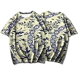 SSBZYES Herren T-Shirts Kurzarm Sommer Herren T-Shirts Übergröße Bedruckte T-Shirts Retro Digital Bedruckte T-Shirts Paare Rundhals T-Shirts Mode Top