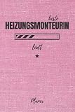 beste Heizungsmonturin lädt Planer: inkl. Kalender 2021/2022 für die Ausbildung o. Weiterbildung | Perfekt für Frauen/Mädchen, die Heizungen montieren | Ausbildungsbeginn Geschenk