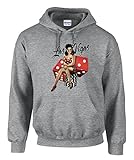 zagorka-de Rockabilly sexy Pinup Dices Dots 50er Jahre-Style Roulette Grau Hooded Kapuzenpullover -3346