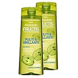 Garnier Fructis Shampoo sauber & Brillanten mit Salicylsäure für ausgeschaltet Haar, ohne Silikone und ohne Parabene, 250 ml – 3 Packungen von 2 E