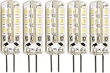 5er PACK - LED Micro G4 12V Stiftsockel - 1,5W 120lm - Silikon-Schutzmantel - Ø10x36mm - tagesweiß (4000 K)