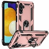 RanTuo Schutzhülle für Huawei Y6 (2019) Hülle, TPU + PC 2 in 1 Doppelschutz, Robust, Kratzfest, Stoßfest, Mit Haltersitz, für Huawei Y6 (2019) Handyhülle.(Roségold)