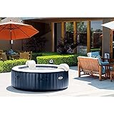 Intex Pure Spa Außen-Whirlpool mit 77 Bubble Massage Ø x H: 196 x 71 cm, Kalkschutzsystem 10 W, Laminiertes Vinyl, bis zu 4