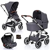 ABC Design 3in1 Kinderwagen Set Condor 4 Air - Kombikinderwagen mit Luftreifen, Babywanne,Sportwagen und Babyschale inkl. Zubehör - Diamond Special Asp