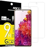 NEW'C 2 Stück, Schutzfolie Panzerglas für Samsung Galaxy S20 FE / S20 FE 5G, Frei von Kratzern, 9H Härte, HD Displayschutzfolie, 0.33mm Ultra-klar, Ultrabeständig