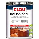 CLOU Holz-Siegel Tischlerlack: Premium Klarlack zur Lackierung von Möbeln, Treppen, Parkett und im Garten, matt, 0,75 L