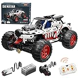 ITop Dalmatian RC Offroad Auto, 2.4G Monstertruck Bausteine mit Fernbedienung und 2 Motors, Technik Off-Roader Bausatz Kompatibel mit Lego Technik