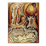 DFRES Andre Masson Wand Bilder Emblematic View of Toledo Leinwand GemäLde GemäLde Western GemäLde Deko Poster äSthetische Home Room Dekorative Bilder 60x80cm Kein R