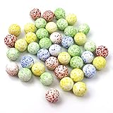 AUCYV 100 Stück bunte Katzenaugen-Glasmurmeln für Kinder – die dunklen Murmeln für Marmorbahn, Glas leuchtende Murmeln, Spiel für Kinder, DIY und Heimdekoration, Blumentopf, Aquarium-Dekoration Kug