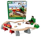 BRIO World 33988 Nordische Waldtiere Set - Zubehör für die BRIO Holzeisenbahn - Empfohlen ab 3 J