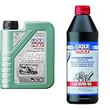 LIQUI MOLY 1273 Universal Gartengeräte-Öl 10W-30 1 l & 4406 Hypoid-Getriebeöl (GL5) SAE 80W-90 1