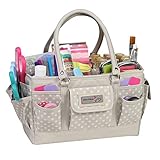 Everything Mary 12776-1 Braune Punkt Deluxe Aufbewahren & Tote Caddy, Schreibtisch Handwerk Org