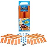 Hot Wheels BHT77 - Track Builder Pack inklusiv Fahrzeug, Spielzeug Autorennbahn ab 4 J