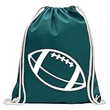 Kiwistar - Football Turnbeutel Fun Rucksack Sport Beutel Gymsack Baumwolle mit Ziehg