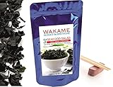 Wakame Algen getrockneter Instant 3' Algen 100% Wakame-Flocken Premium Quality -wiederverschließbaren Beutel, bleumarine Bretania-F