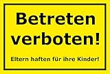 Melis Folienwerkstatt Schild - Betreten verboten - 30x20cm | Bohrlöcher | 3mm Aluverbund – S00080-106-C 20 VAR