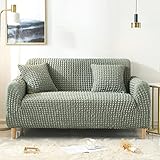 Europäischer Seersucker-Sofabezug Reine Farbe All-Inclusive Einfach Großer Elastischer Rutschfester Sofabezug Haus Hotel Schlafzimmer Wohnzimmer Vier Jahreszeiten Universelle Waschbare Sofaschutzhü