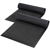 Lifewit 2 Stücke Indoor Fußmatte Türmatte, rutschfeste Schmutzfangmatte Eingangstürmatte aus Gummiboden, Türvorleger für Haustür, Flur, Garage, Terrasse und stark besuchte Bereiche, 75 × 42 cm, G