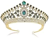 KEEBON Frauen Bridal Crown Hochzeit Kronen Krone Kristall Party Haar-Assienen Braut Prinzessin Königin Krone Vintage Wasserbohrer mit Braut und Brautjungfer für Hochzeit Haarschmuck, Farbe: B