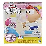 Play-Doh Slime Karlchen Kaugummi Schleimblase, Spielzeug für Kinder ab 3 Jahren, mit 2 Dosen Slime in Pink und B