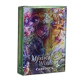 Fournyaa Mystisches Weisheitsorakel Tarot | Party Fate Divination Card mit Guide Booklet 46 Tarotkarten | Adult Children Home Exquisite Tischkarte Spiel Geschenk füR Anfänger | Englische Version(1)