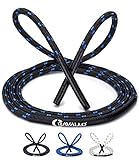 Cravallo® Springseil I 3 Meter Fatburner Speed Jumping Rope I Erwachsenen Profi Skipping Seil I Ideal zum Boxen, Ausdauer Sport, MMA, HIIT (in 10 mm und 12 mm Durchmesser)… (Schwarz 2.60 Meter, 12 mm)