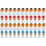 Maxstore 22x Tischfußball Figuren für 5/8 Zoll BZW. 15,9 mm Stangen, für VOLLSTANGEN + HOHLSTANGEN, inkl. Schrauben- und Mutternsatz, Tischkicker Kick