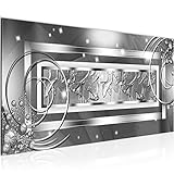 Wandbilder Abstrakt 1 Teilig Modern Vlies Leinwand Wohnzimmer Flur Diamant Grau Silber 108012b