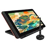 Huion Kamvas 2021 Grafiktablett mit 12 Grafiken, voll laminiert, Android-Unterstützung, batteriefrei, Sylus Neigung, 8 Drucktasten, verstellbarer S